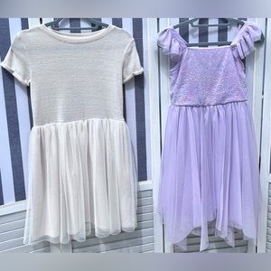 TWO Cat and Jack Girl’s Tulle Dresses L (10/12)